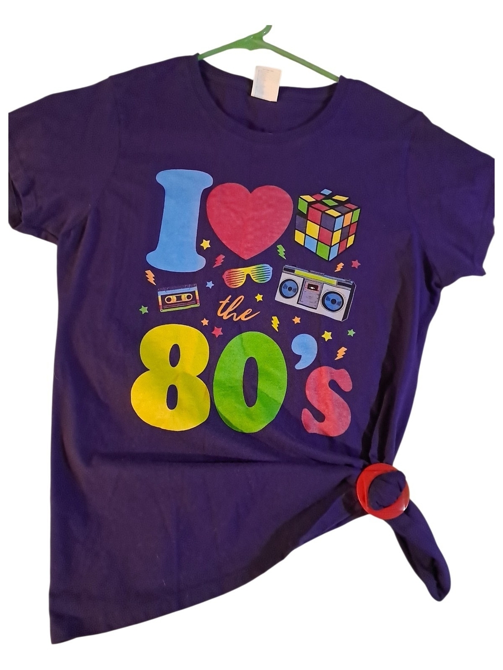 Kids Purple "I Love the 80's" Graphic Tee